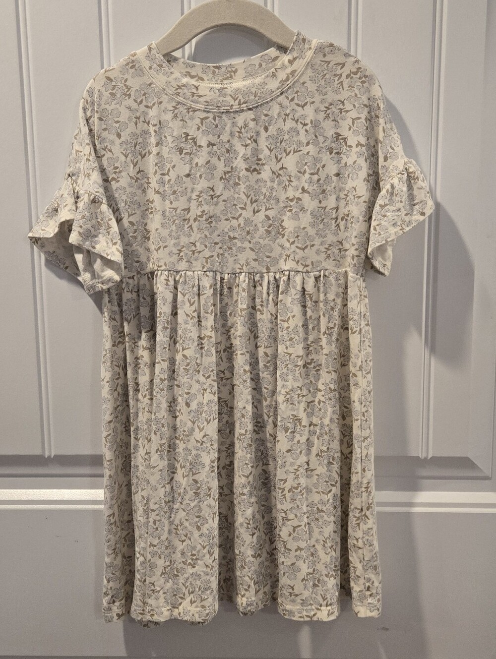 RYLEE + CRU Blue Meadow Babydoll Dress